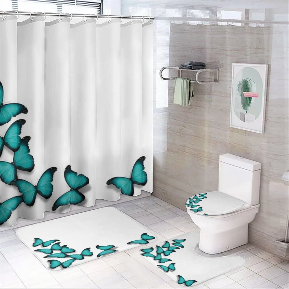Sunny Butterflies Morphs — 4-Piece Bathroom Set preview