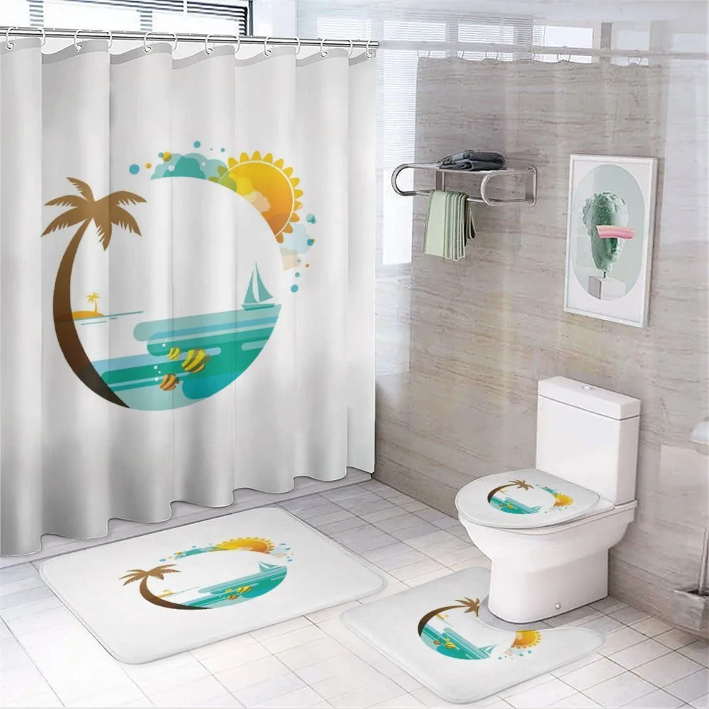 Tropic Paradise Summer — 4-Piece Bathroom Set preview