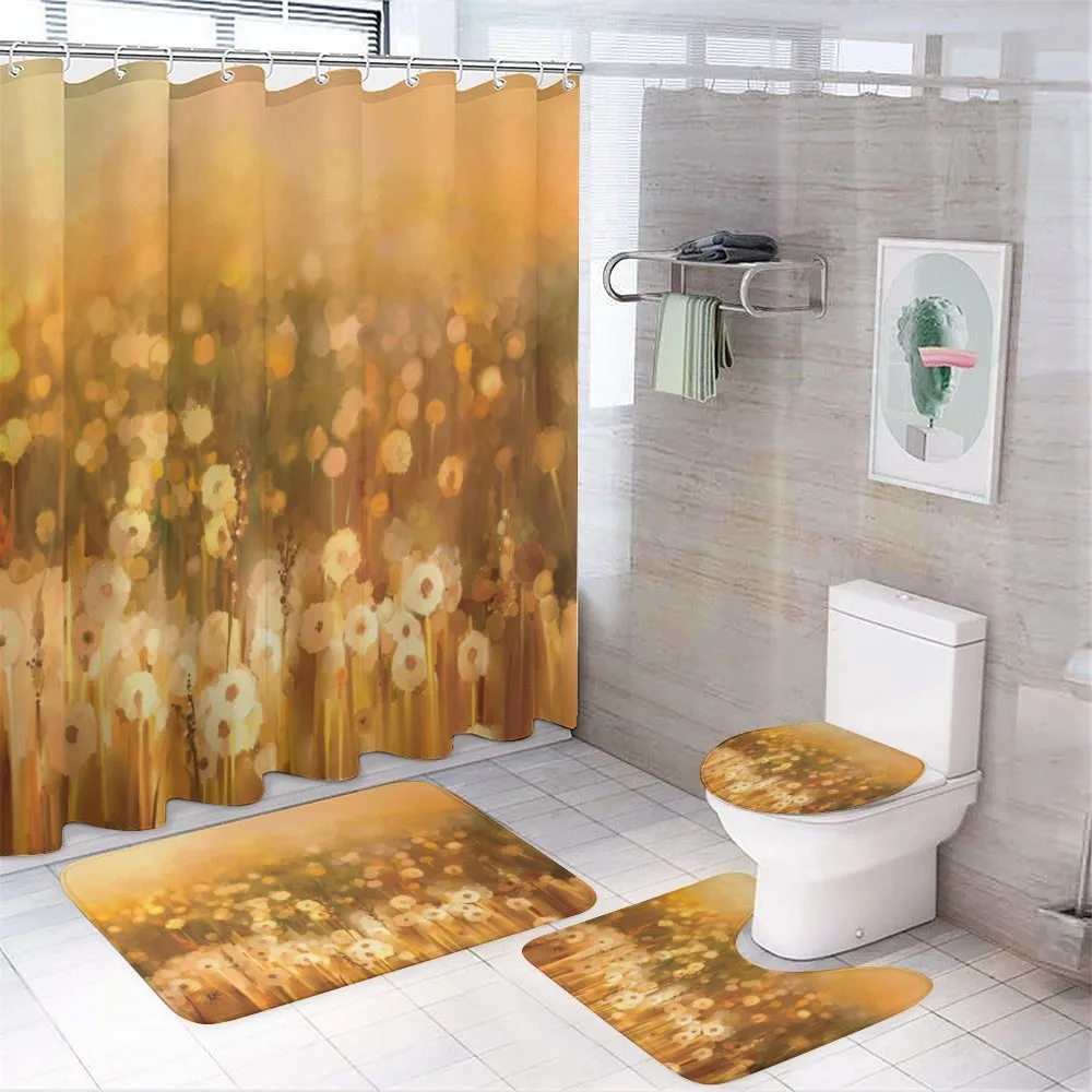 Vintage Spring Sunset — 4-Piece Bathroom Set preview