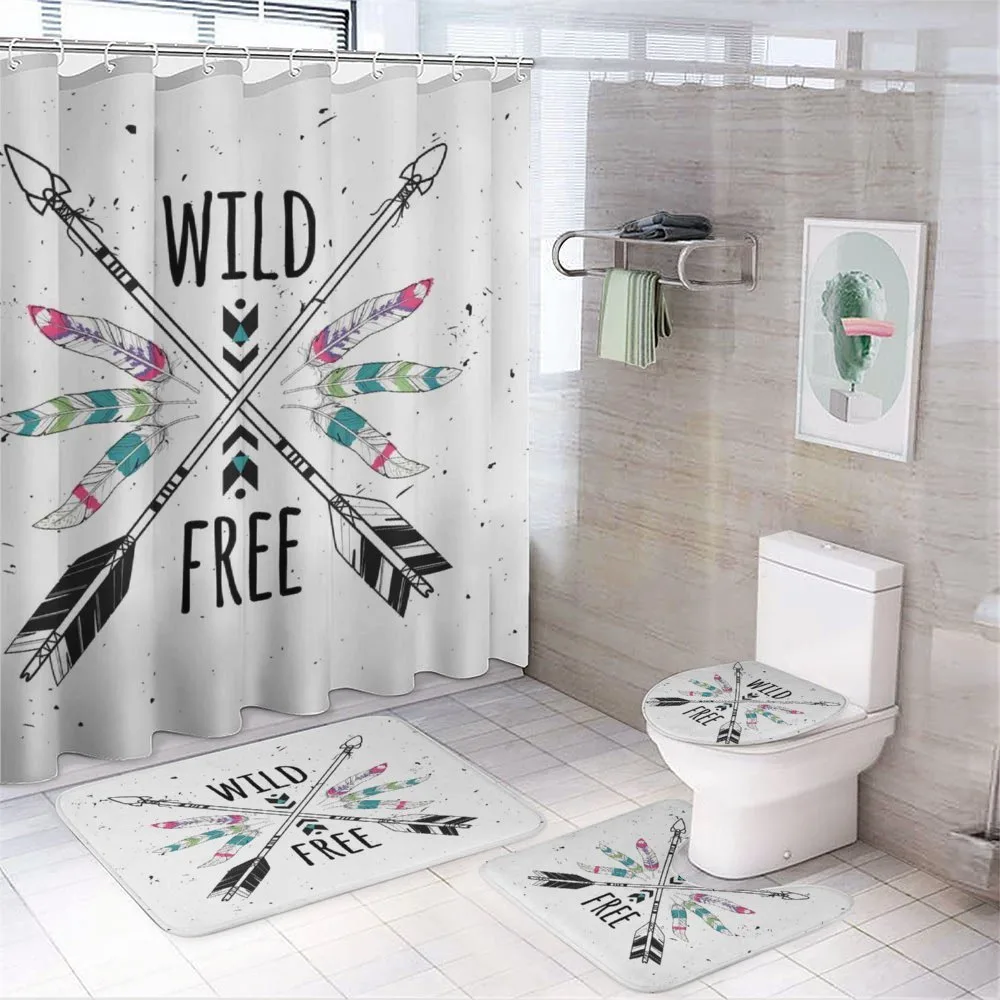 Arrows Words Native — 4-Piece Bathroom Set preview