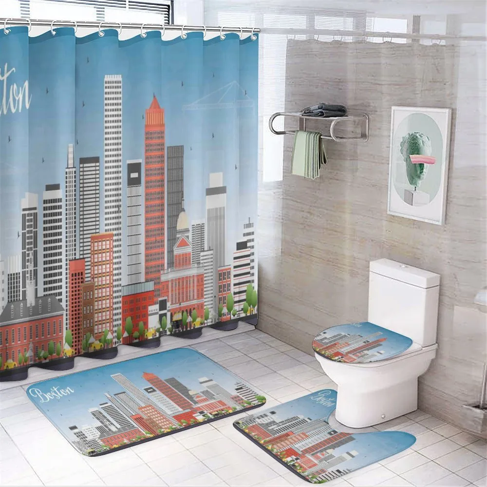 Detailed State House — 4-Piece Bathroom Set preview