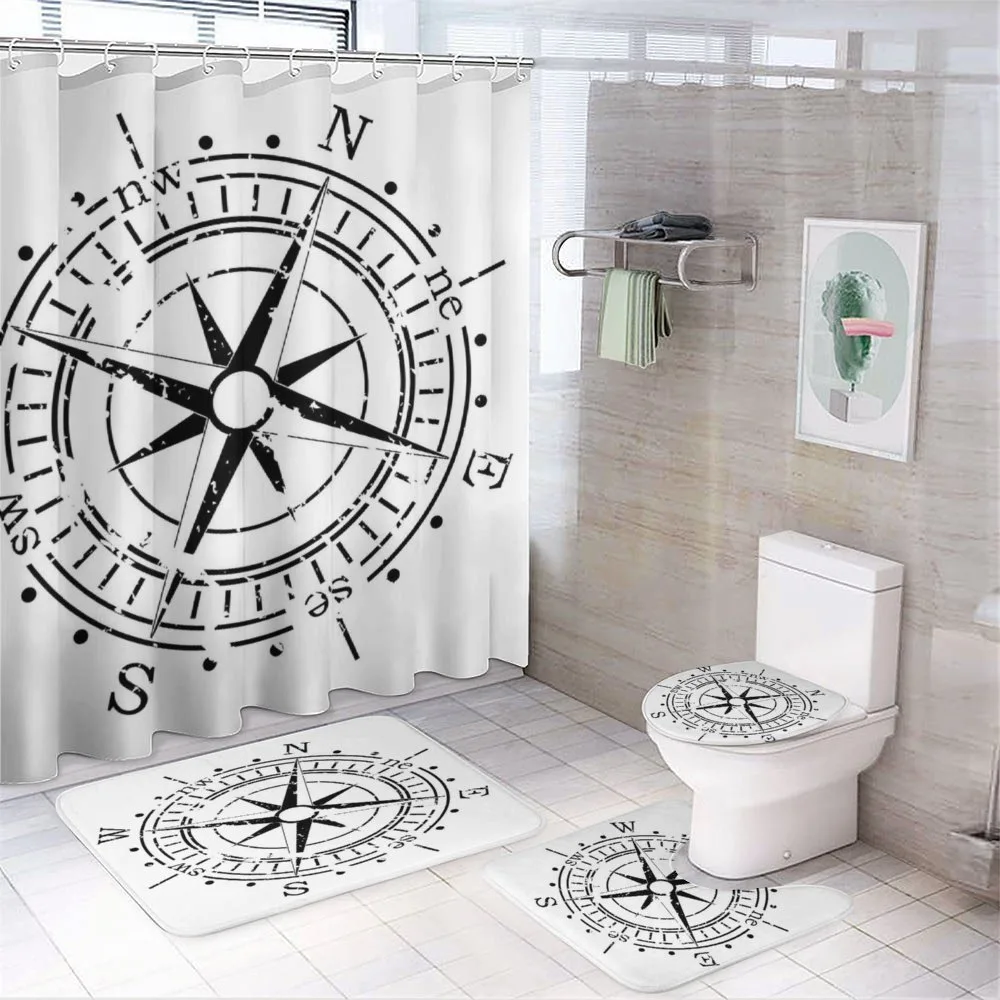 Monochrome Simplistic — 4-Piece Bathroom Set preview