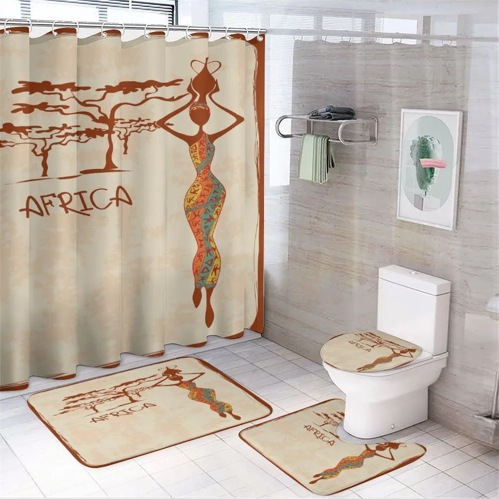 Slim Vintage Girl — 4-Piece Bathroom Set preview