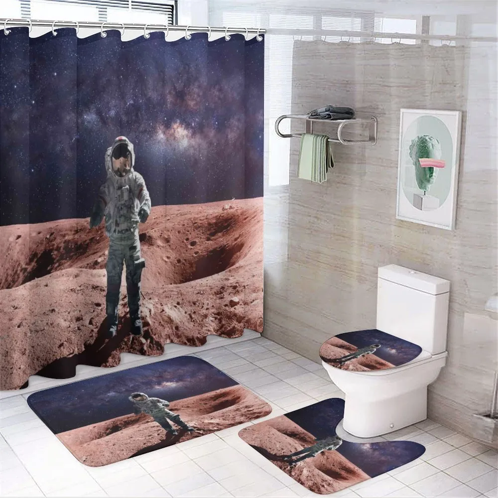 Spacewalk on Mars Outer — 4-Piece Bathroom Set preview