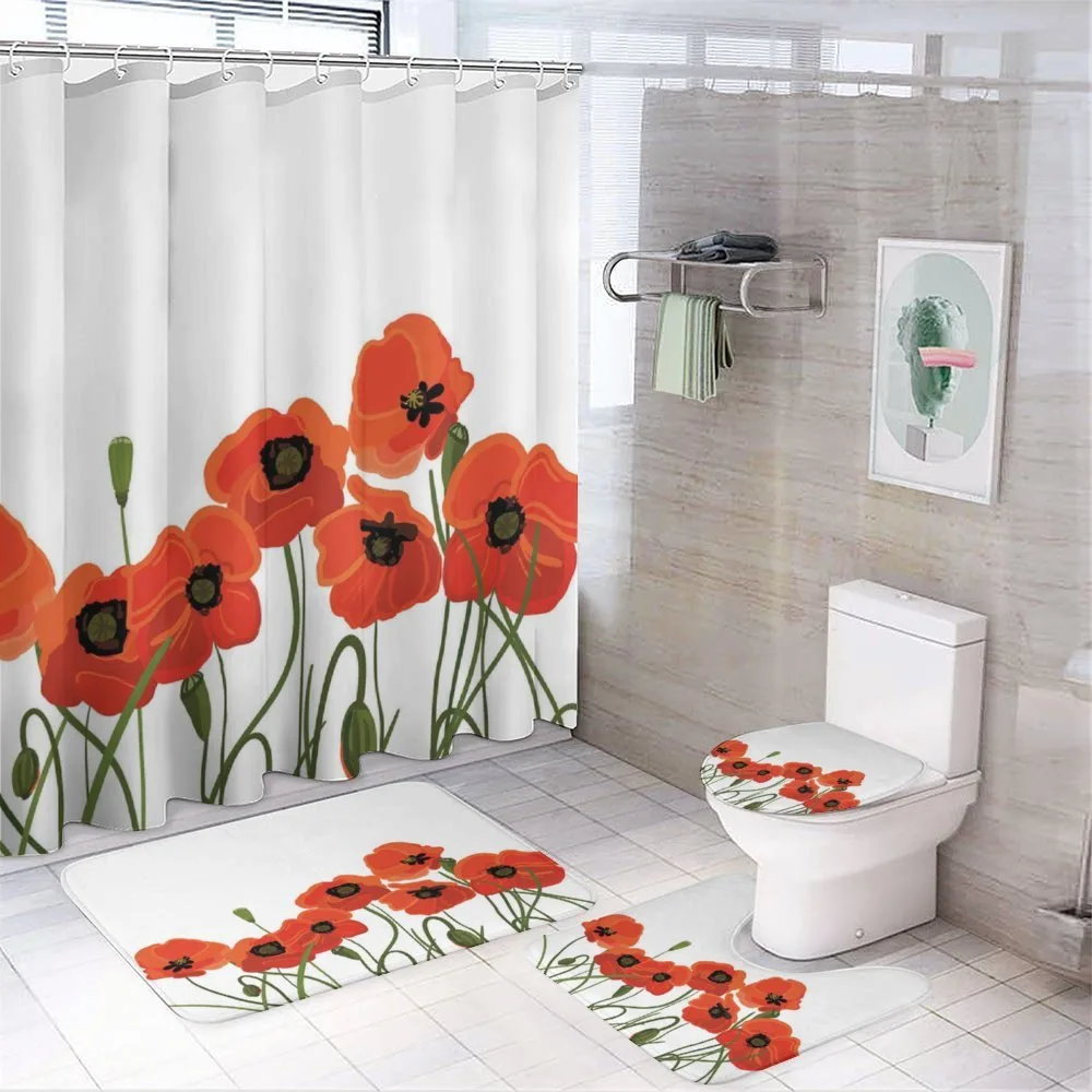 Vibrant Blossoms Bouquet — 4-Piece Bathroom Set preview
