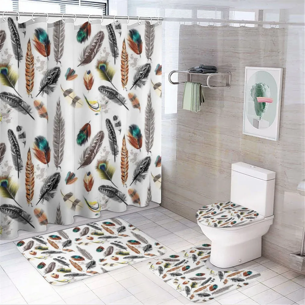 Vivid Feathers Vivid Art 4-Piece Bathroom Set product video