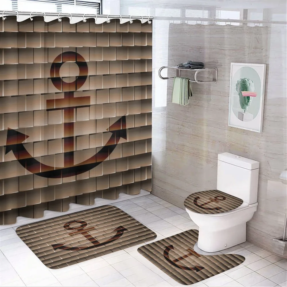 Marine Anchor Square — 4-Piece Bathroom Set preview