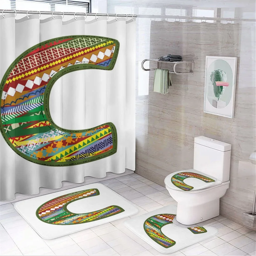 Multicolored Alphabet — 4-Piece Bathroom Set preview