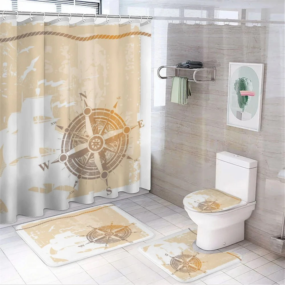 Nautical Ship Rope Cool — 4-Piece Bathroom Set preview
