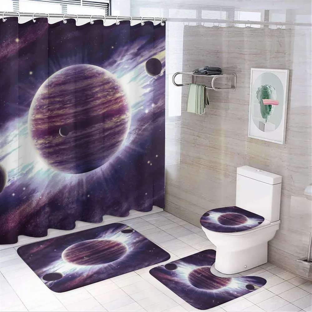 Outer Space Planets Mars — 4-Piece Bathroom Set preview