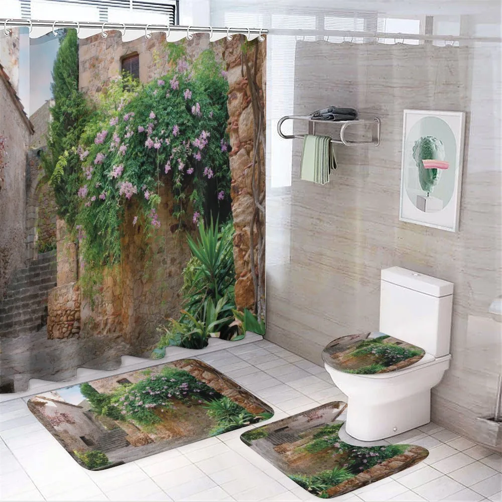 Summer Garden Flowers — 4-Piece Bathroom Set preview