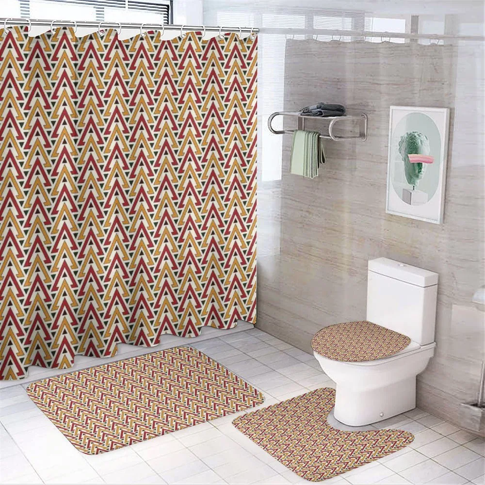 Triangle Design — 4-Piece Bathroom Set preview