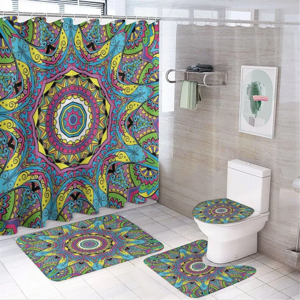 Abstract Hippie Forms — 4-Piece Bathroom Set preview