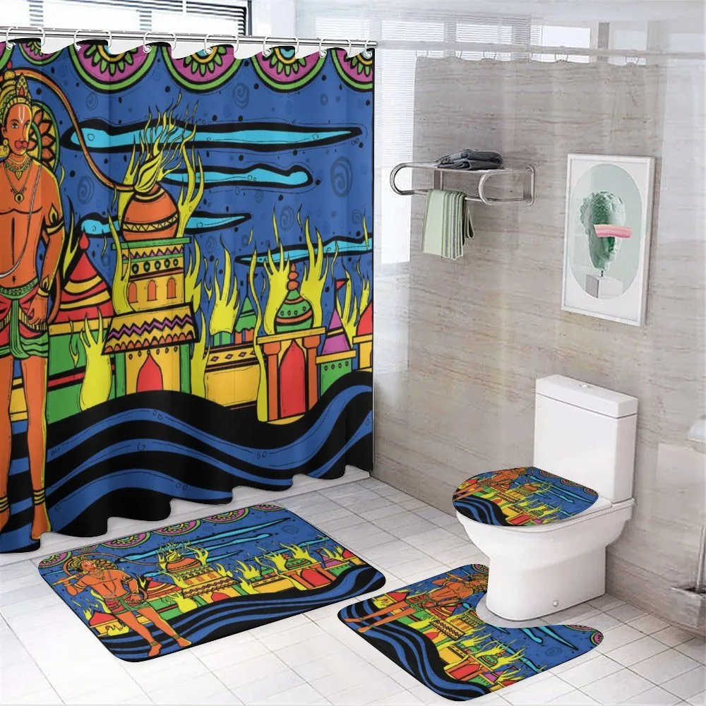 Bohemian Oriental Art — 4-Piece Bathroom Set preview