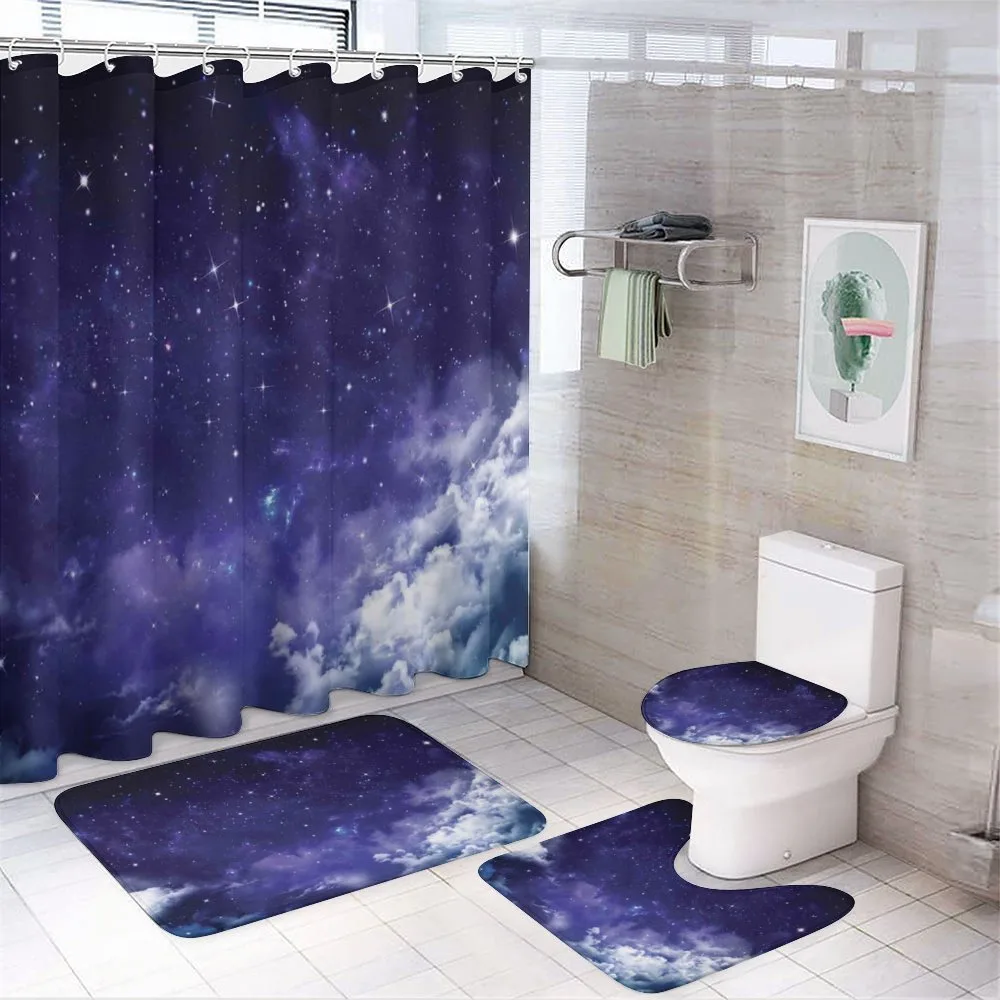 Dreamy Night with Stars — 4-Piece Bathroom Set preview