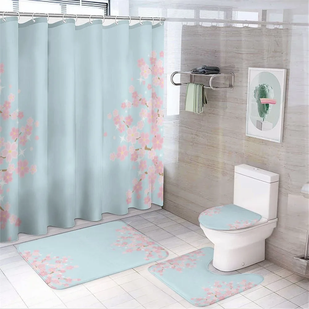 Floral Branches Bloom — 4-Piece Bathroom Set preview