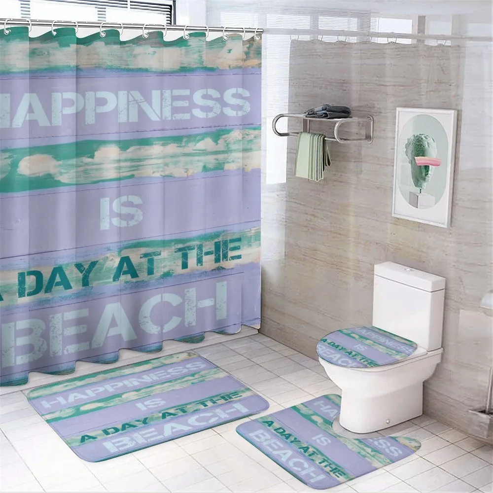 Happiness is Beach Day — 4-Piece Bathroom Set preview