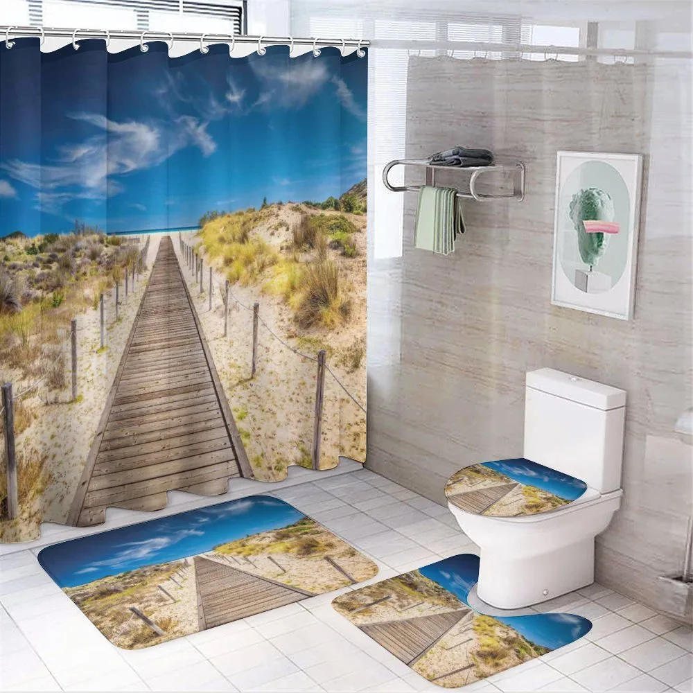 Idyllic Tranquil Shore — 4-Piece Bathroom Set preview