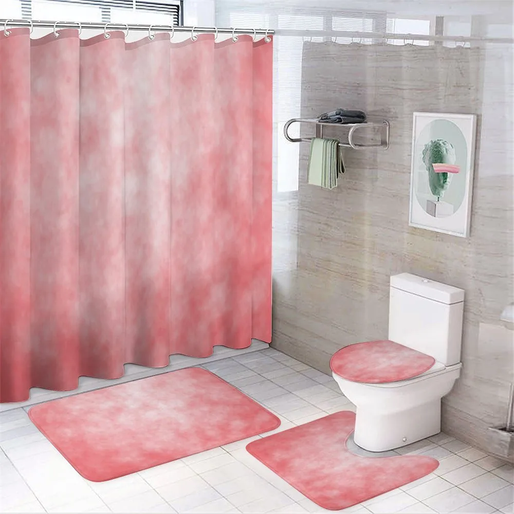 Pale Spring Watercolor — 4-Piece Bathroom Set preview