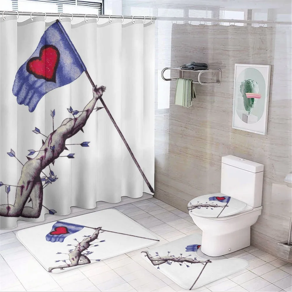 Warrior with Flag — 4-Piece Bathroom Set preview