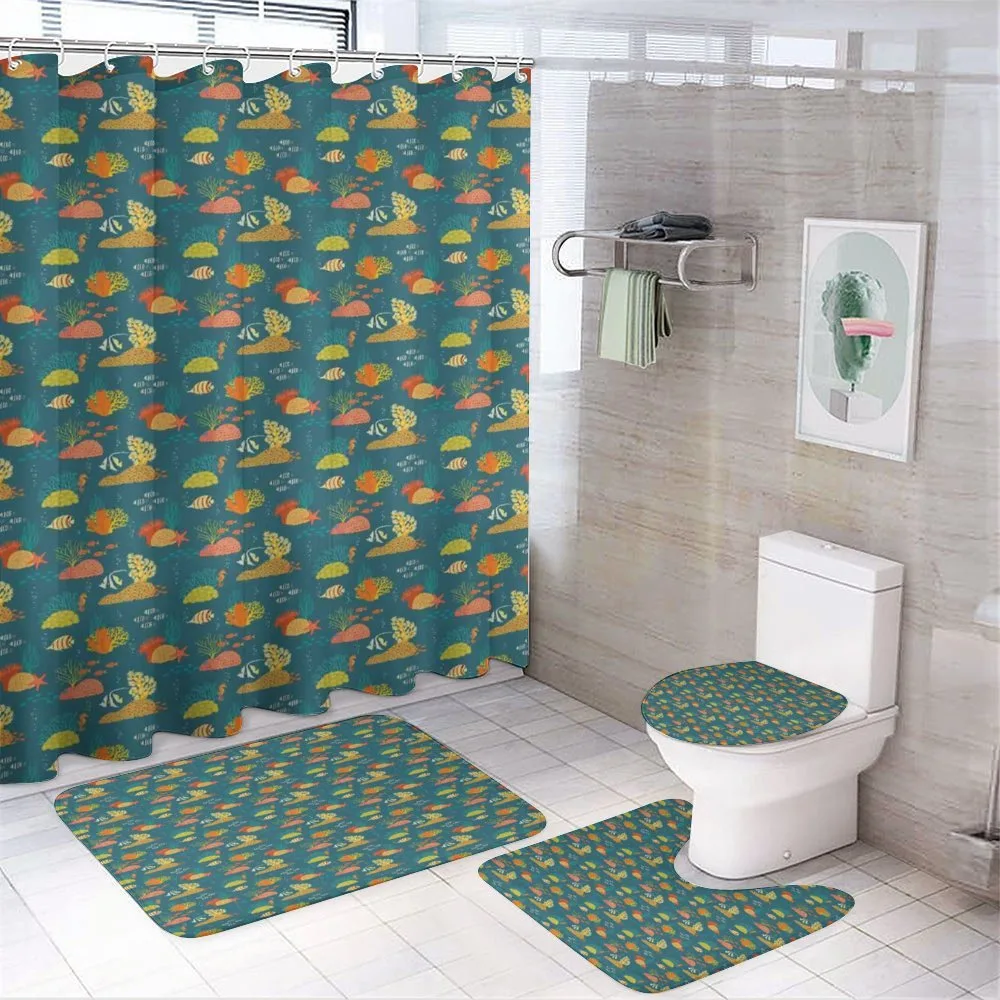 Corals Habitat — 4-Piece Bathroom Set preview