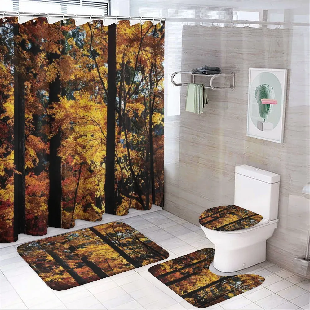 Fall Tranquil Countryside — 4-Piece Bathroom Set preview