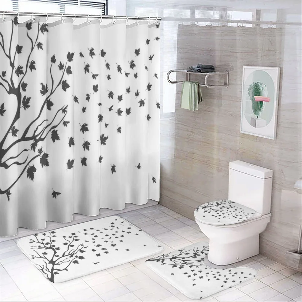 Maple Silhouette — 4-Piece Bathroom Set preview