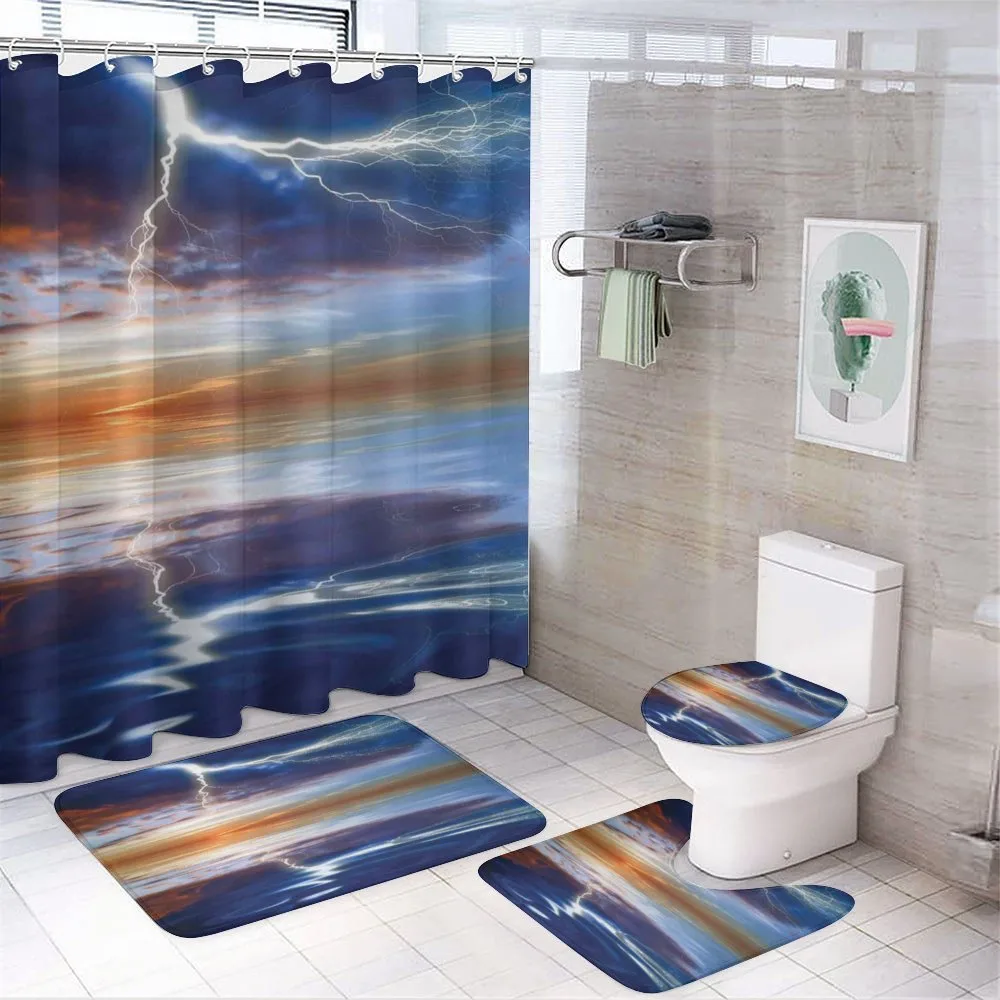 Thunder over Sea Storm — 4-Piece Bathroom Set preview