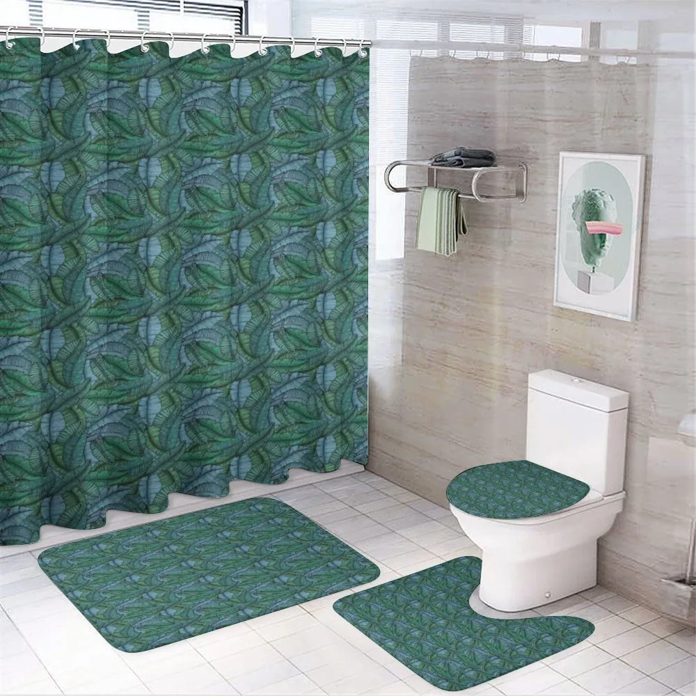 Tropical Foliage — 4-Piece Bathroom Set preview