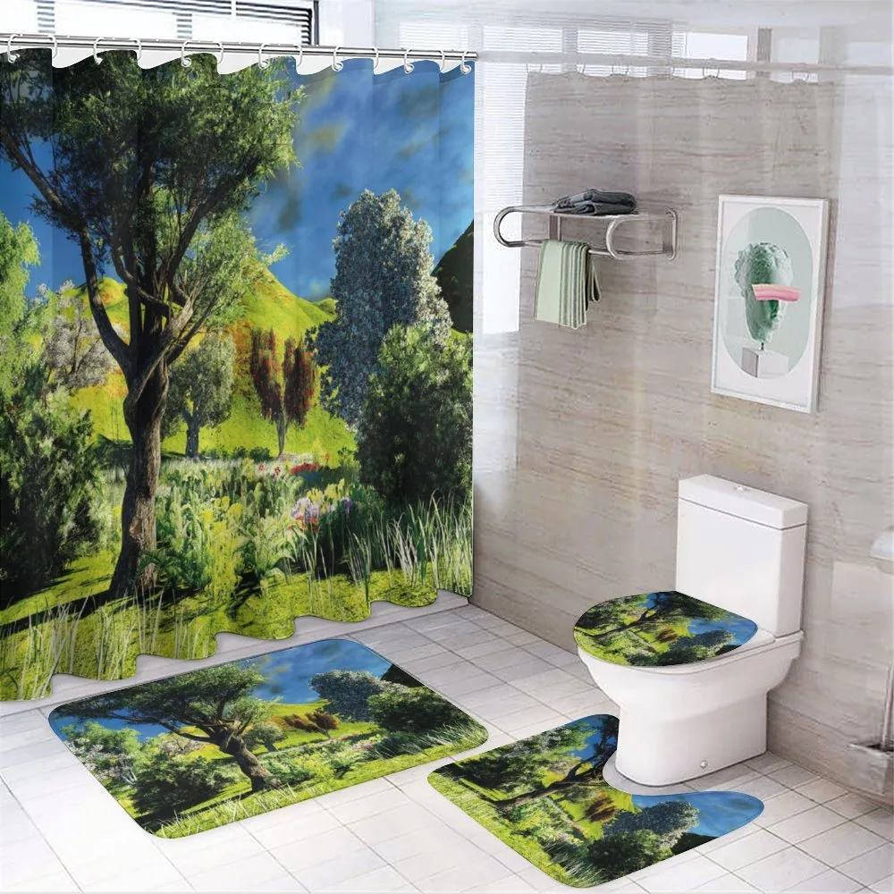 Wilderness Rural Scenery — 4-Piece Bathroom Set preview