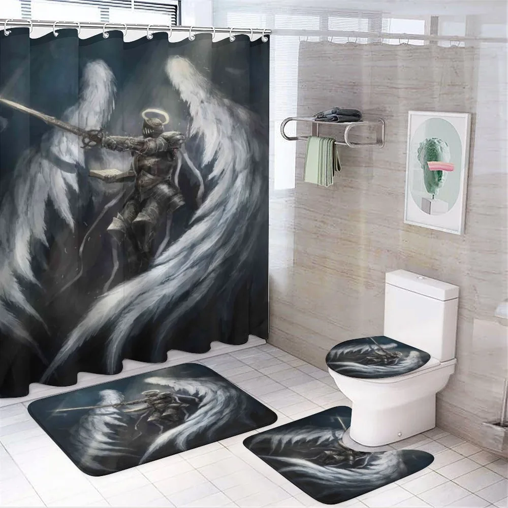 Angel Knight White Wing — 4-Piece Bathroom Set preview
