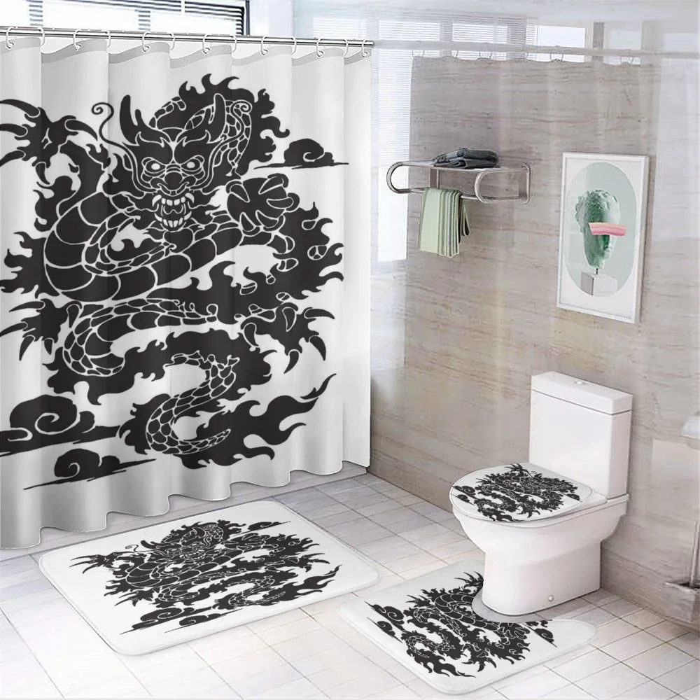 Cultural Chinese Silhouette — 4-Piece Bathroom Set preview