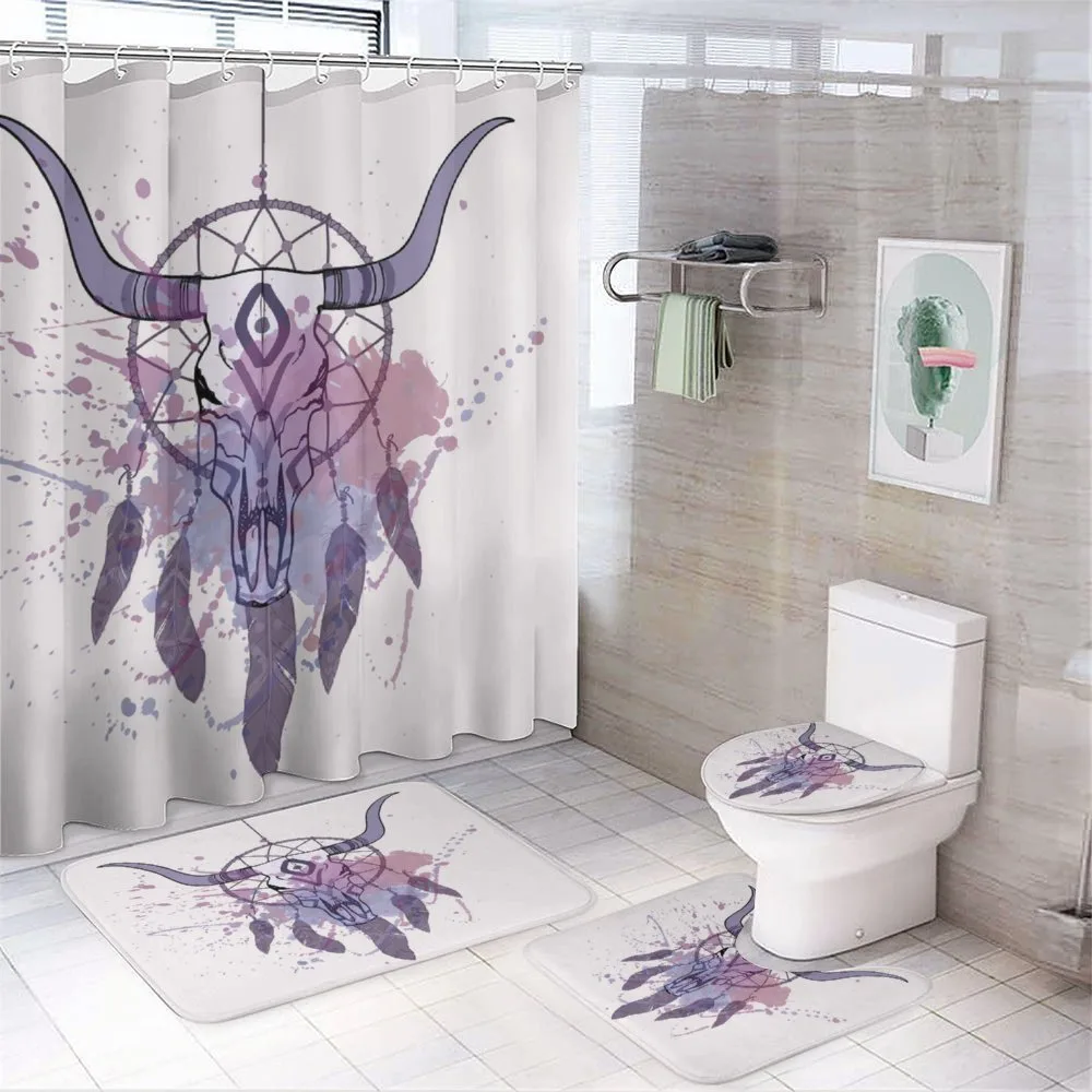 Dreamcatcher in Watercolor — 4-Piece Bathroom Set preview