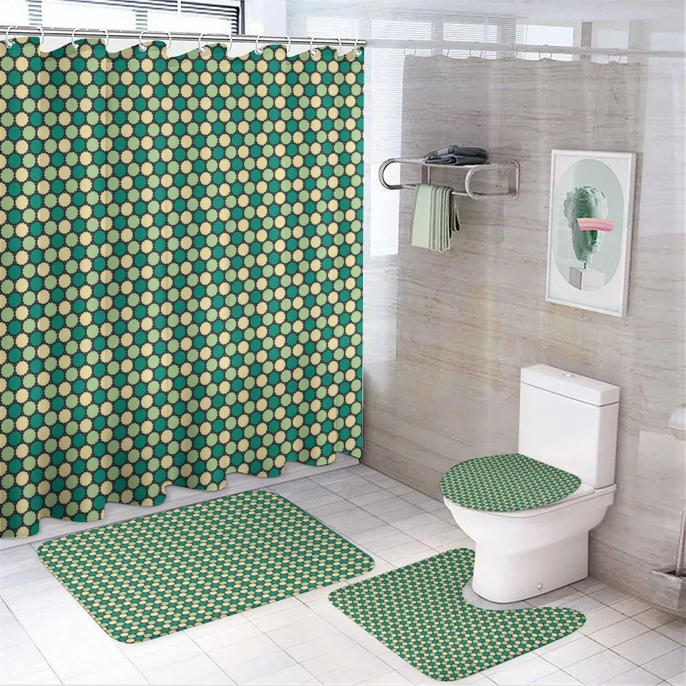 Linear Geometric Geometry — 4-Piece Bathroom Set preview