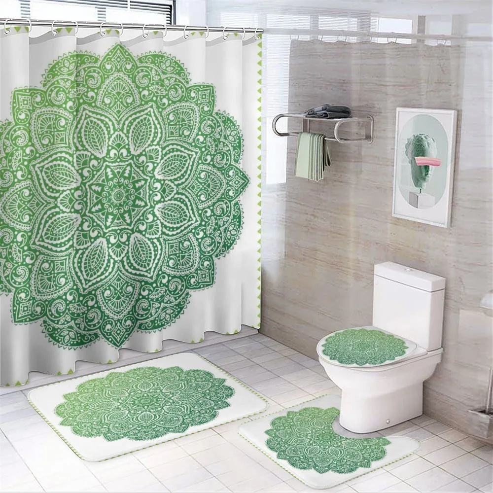 Ornate Floral Design — 4-Piece Bathroom Set preview