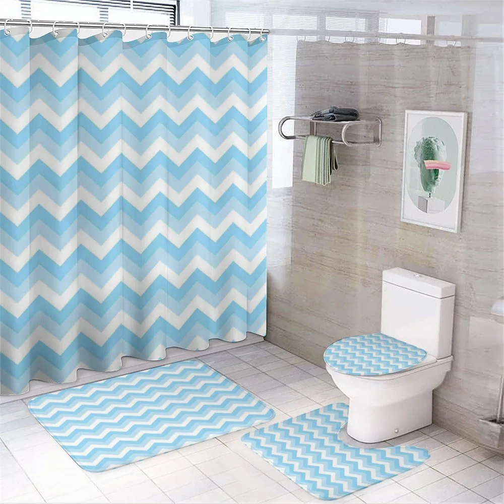 Sealife Aqua Zig Zag — 4-Piece Bathroom Set preview