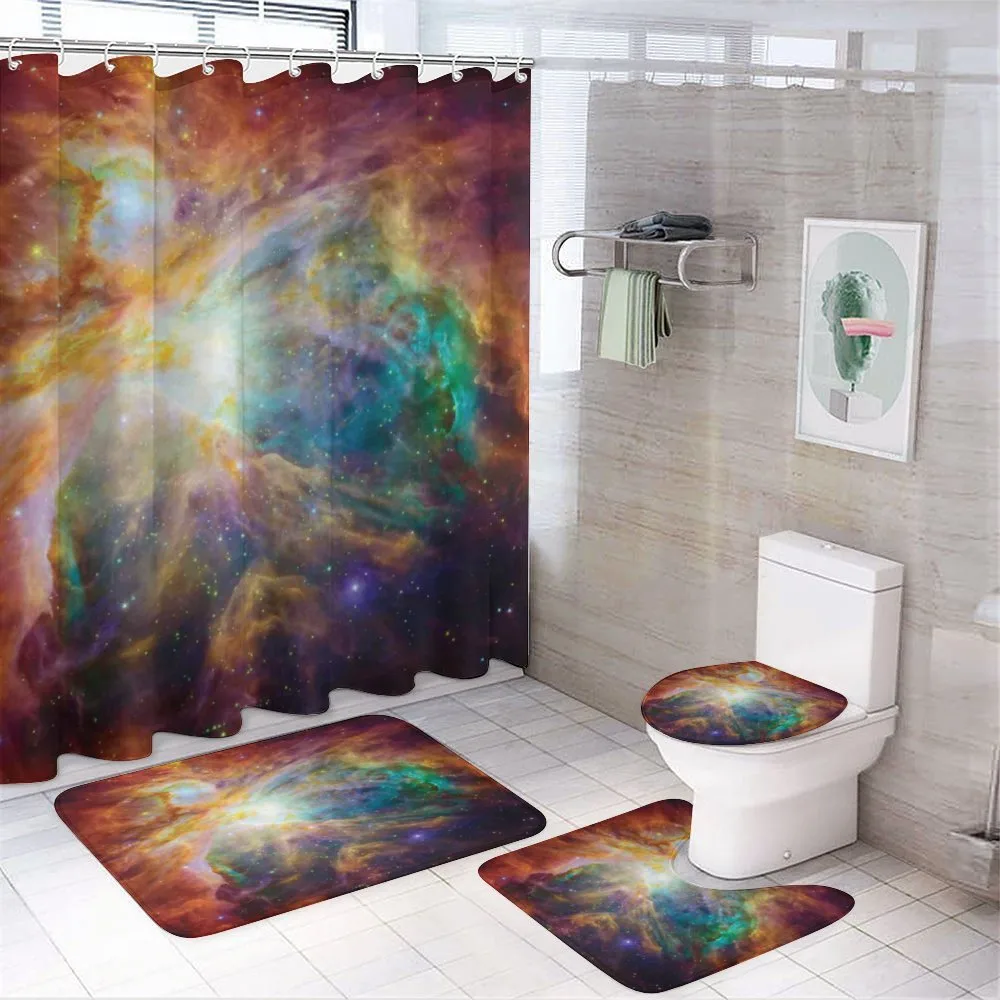 Stars and Nebula — 4-Piece Bathroom Set preview