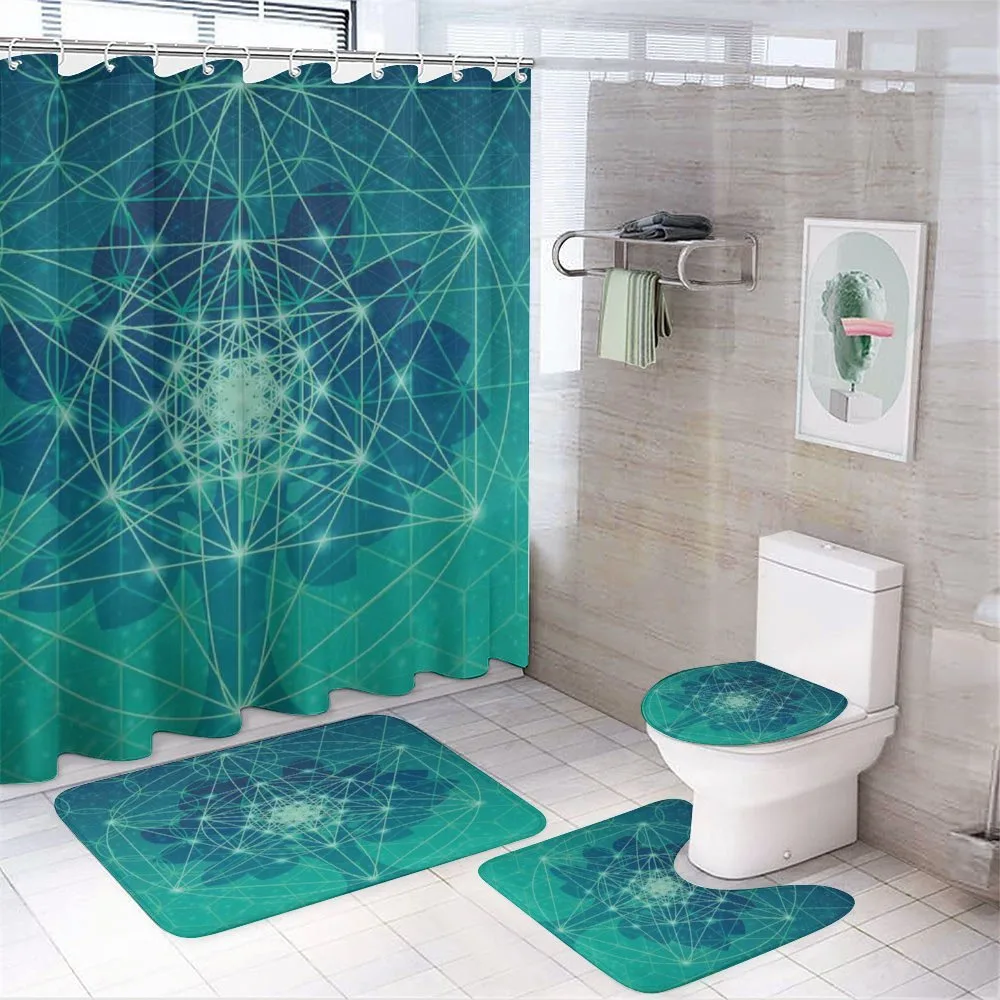 Tree with Shapes — 4-Piece Bathroom Set preview