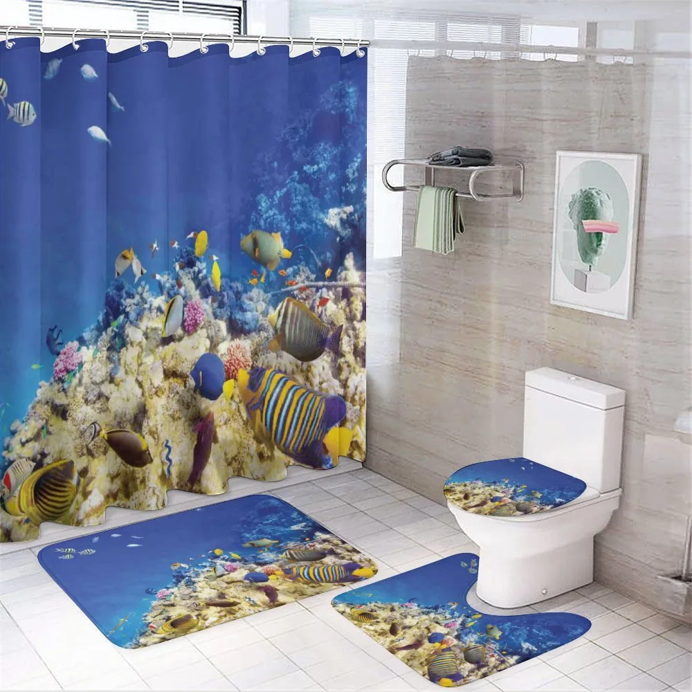 Caribbean Seascape — 4-Piece Bathroom Set preview