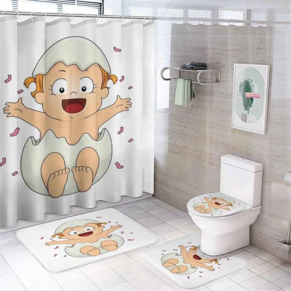 Gender Reveal Doodle — 4-Piece Bathroom Set preview