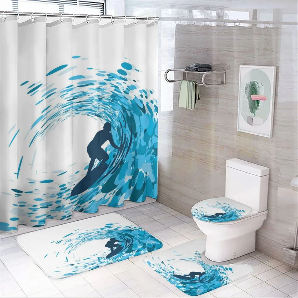 Huge Wave Athlete — 4-Piece Bathroom Set preview