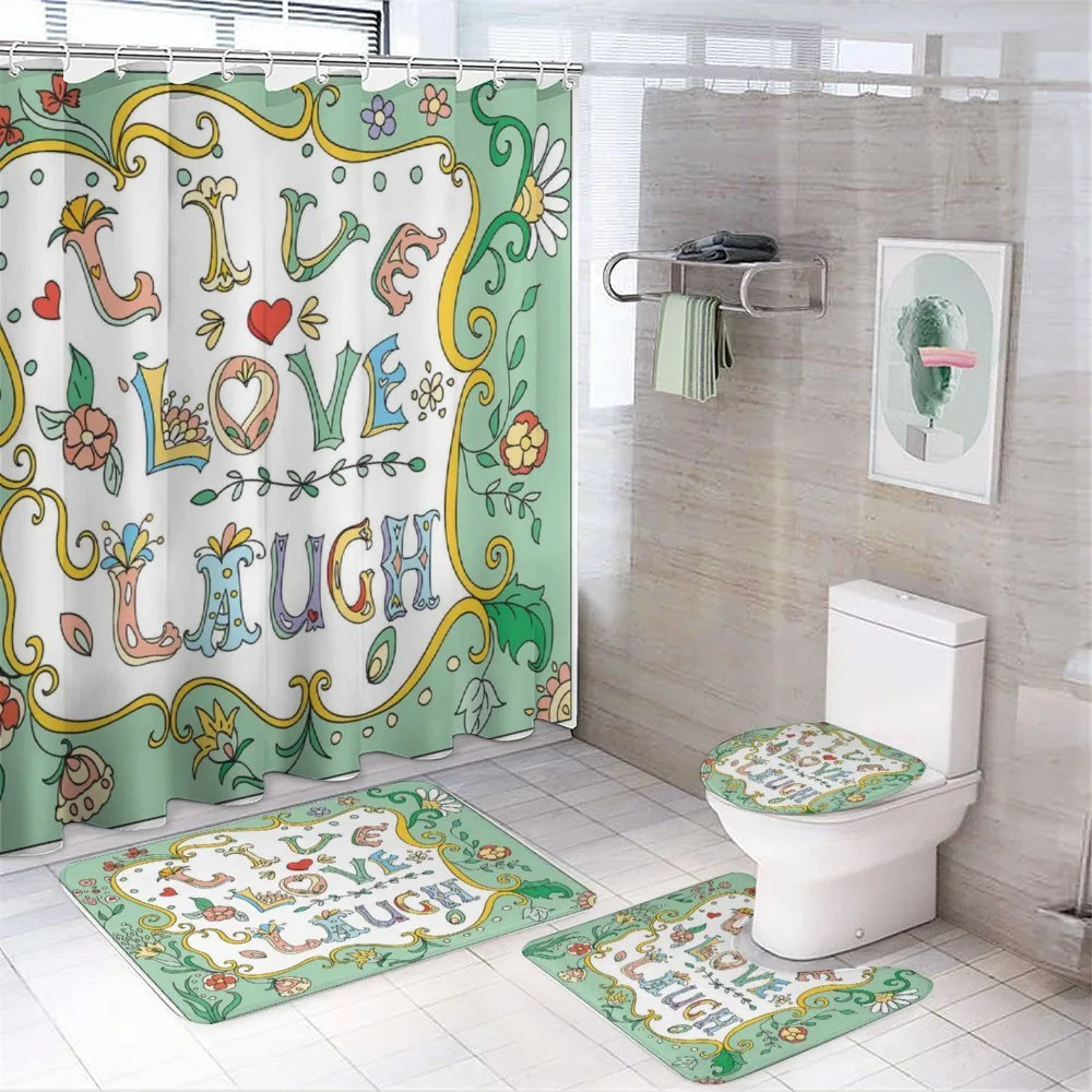 Ornate Petals — 4-Piece Bathroom Set preview