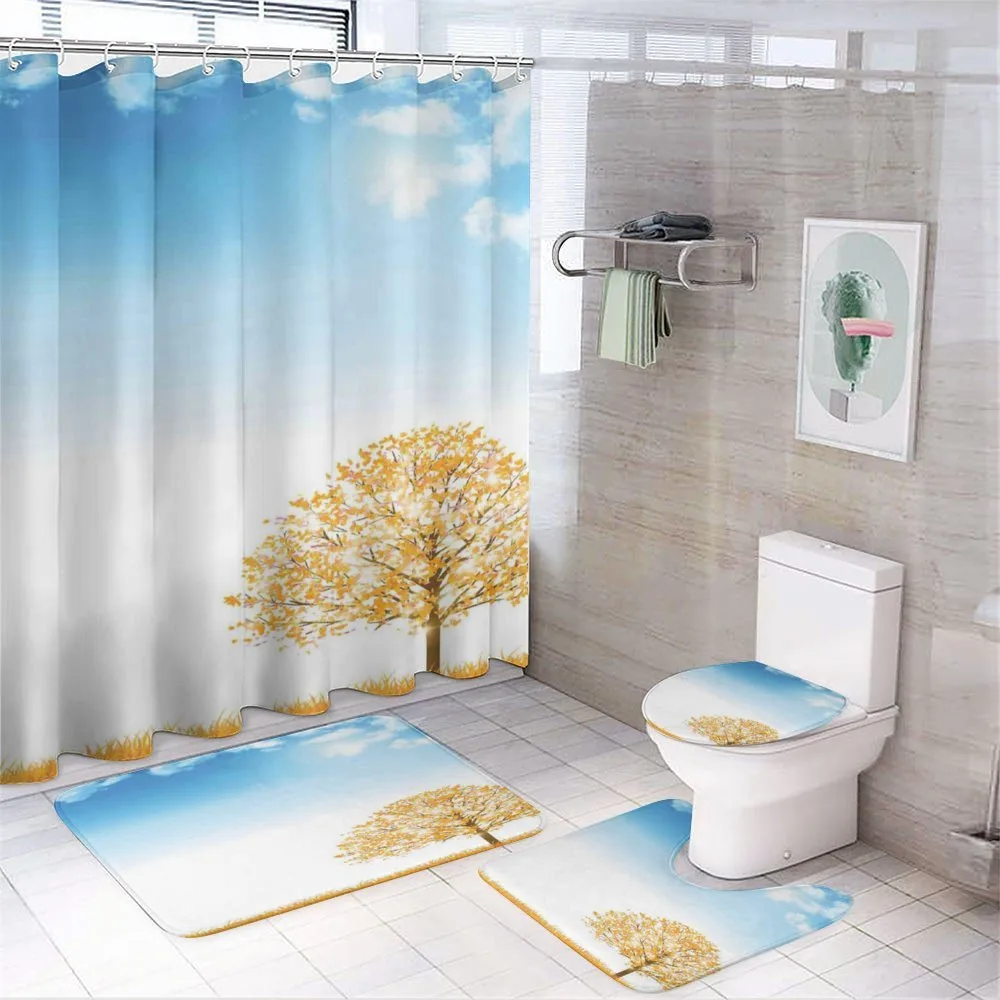 Pastoral Maple Tree — 4-Piece Bathroom Set preview