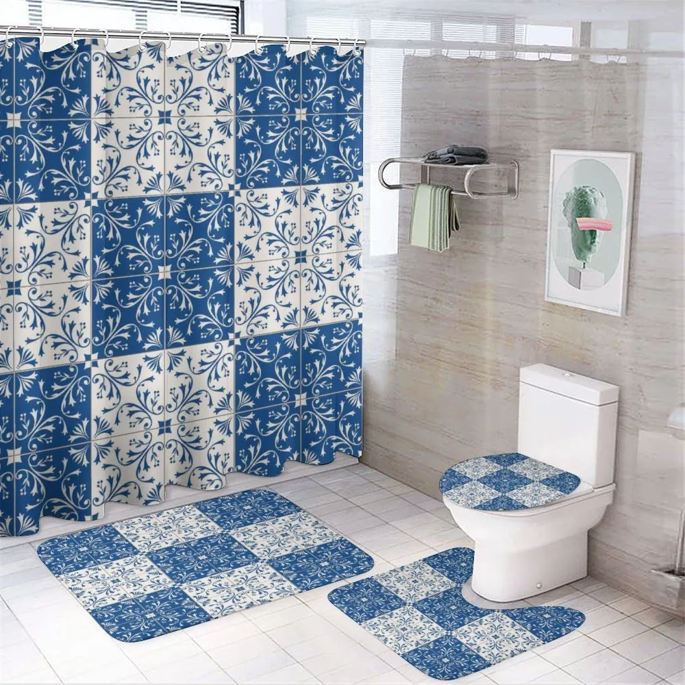 Portuguese Mosaic — 4-Piece Bathroom Set preview