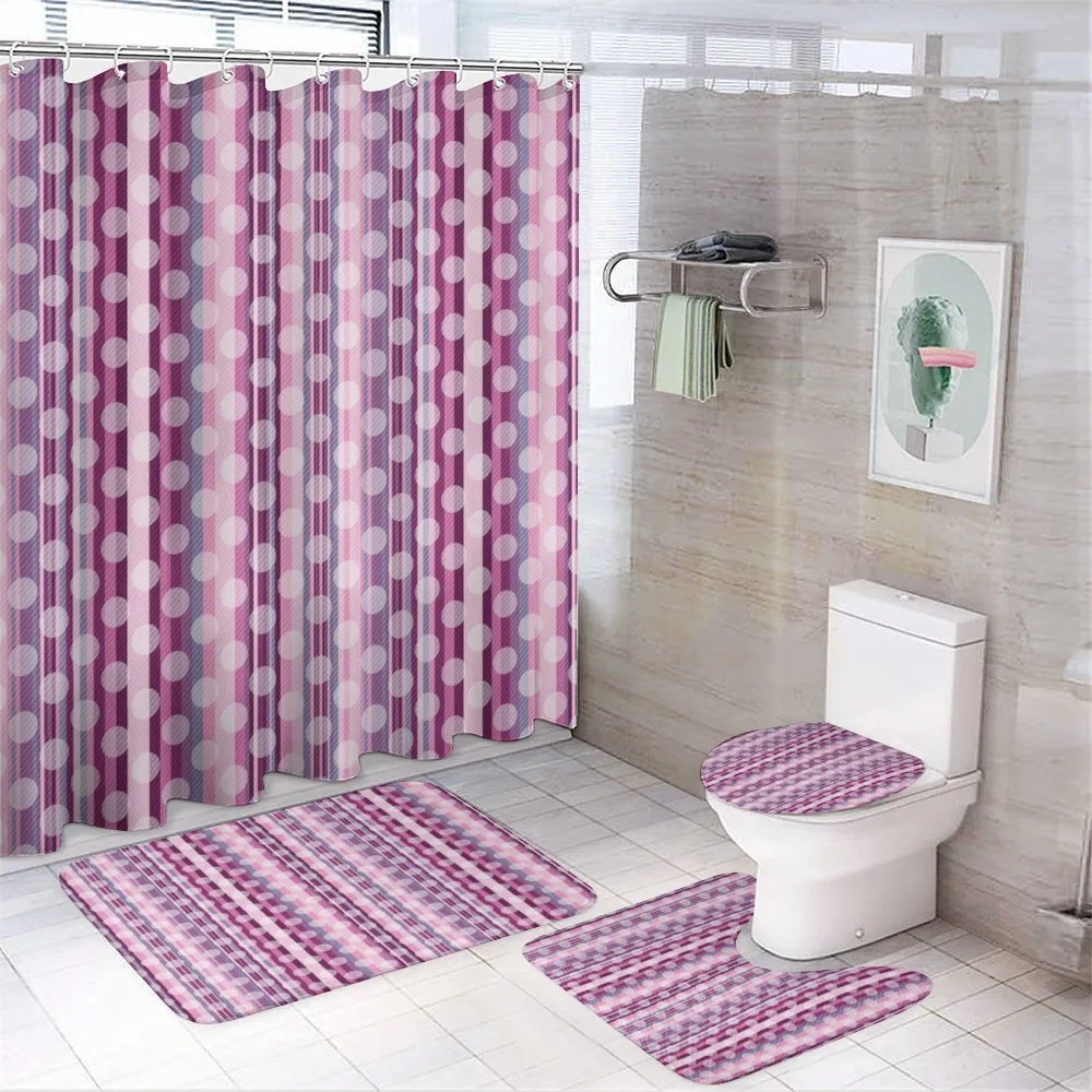 Abstract Rounds Line — 4-Piece Bathroom Set preview