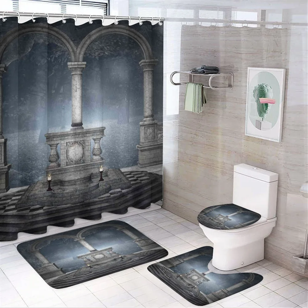 Roman Style Stone Altar — 4-Piece Bathroom Set preview
