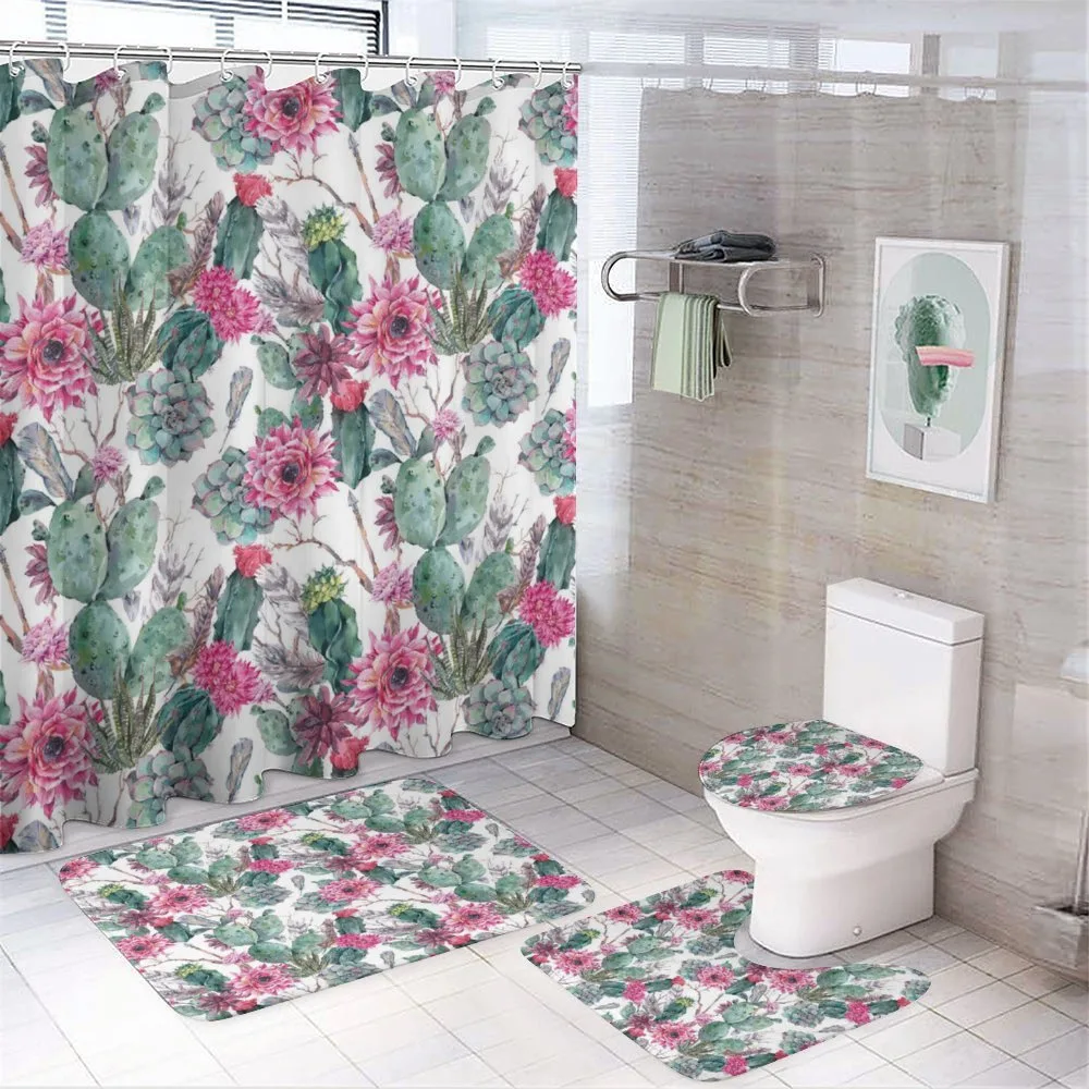 Spring Blooms Boho Style — 4-Piece Bathroom Set preview