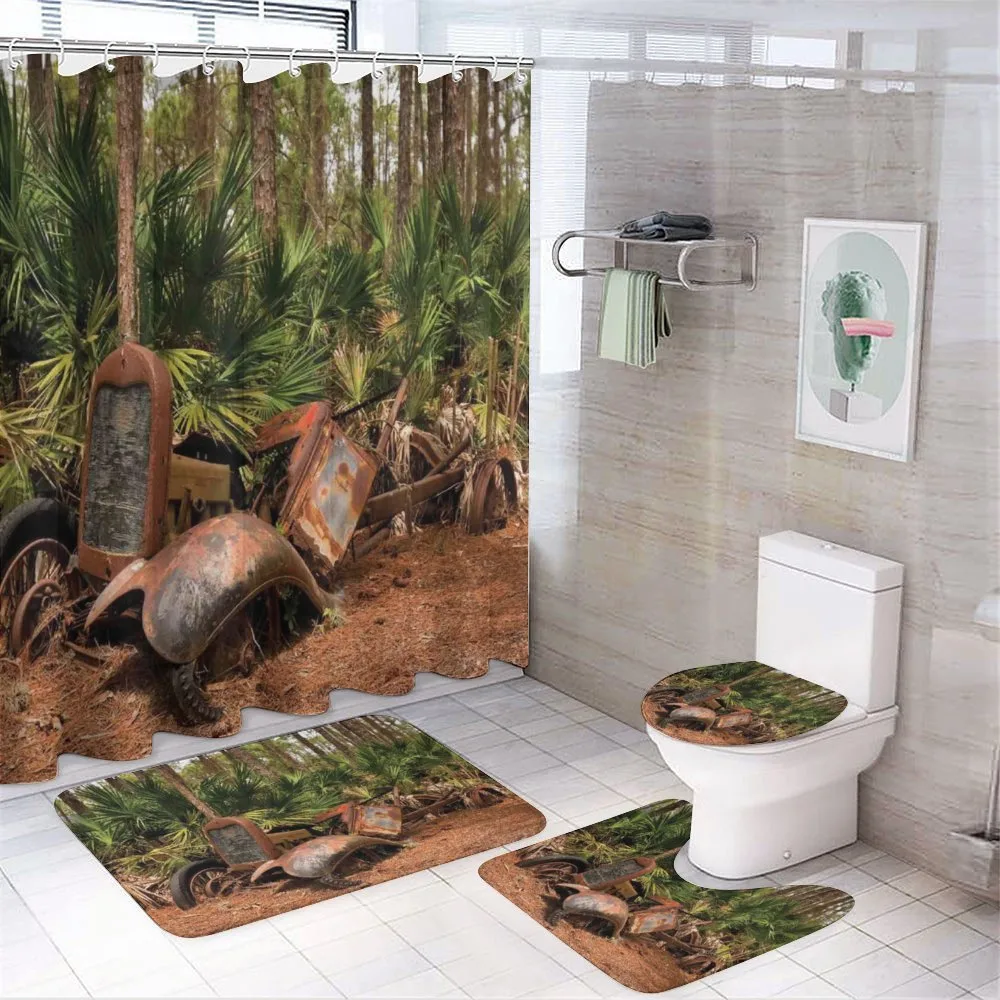 Tropical Forest Palms — 4-Piece Bathroom Set preview
