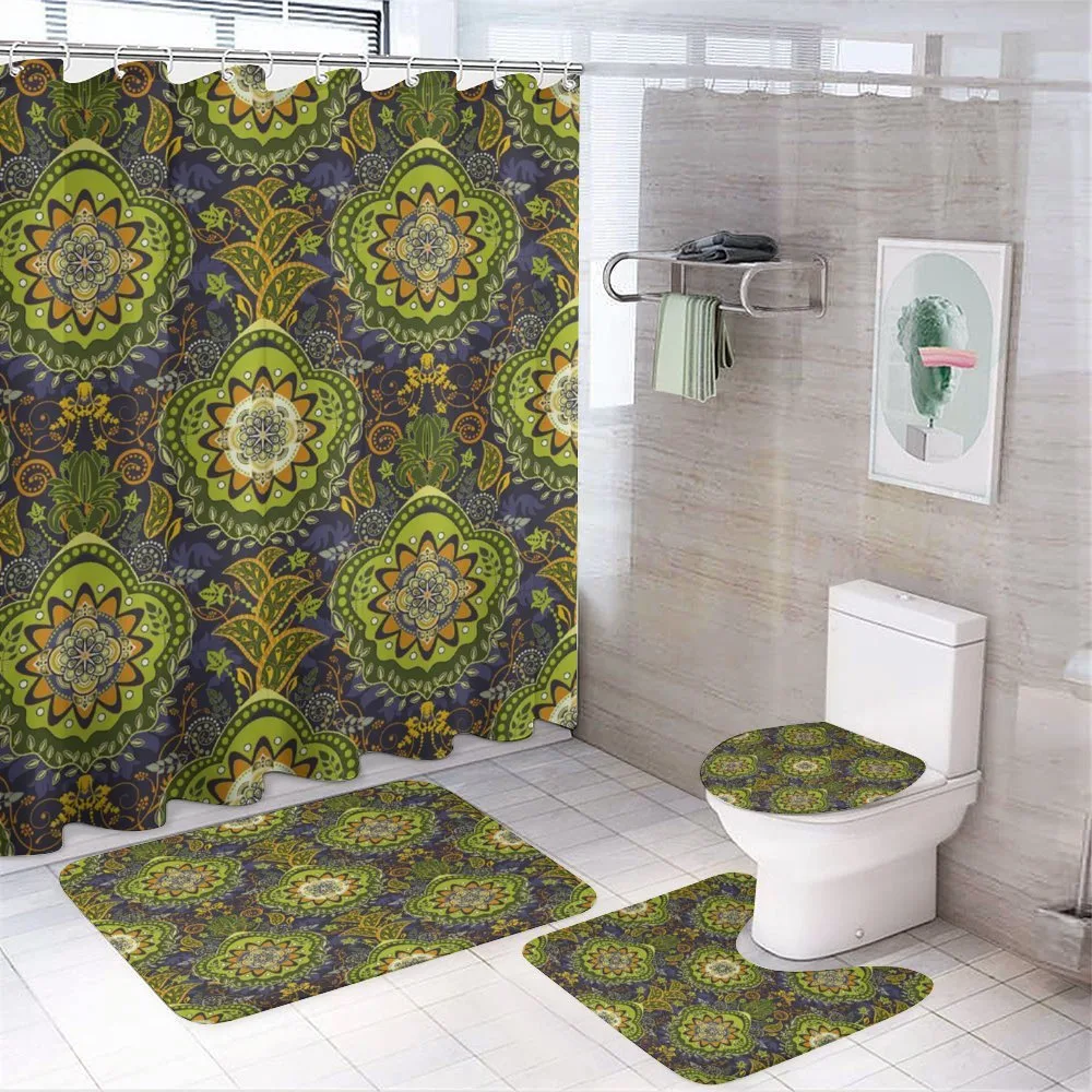 Tropical Motifs — 4-Piece Bathroom Set preview