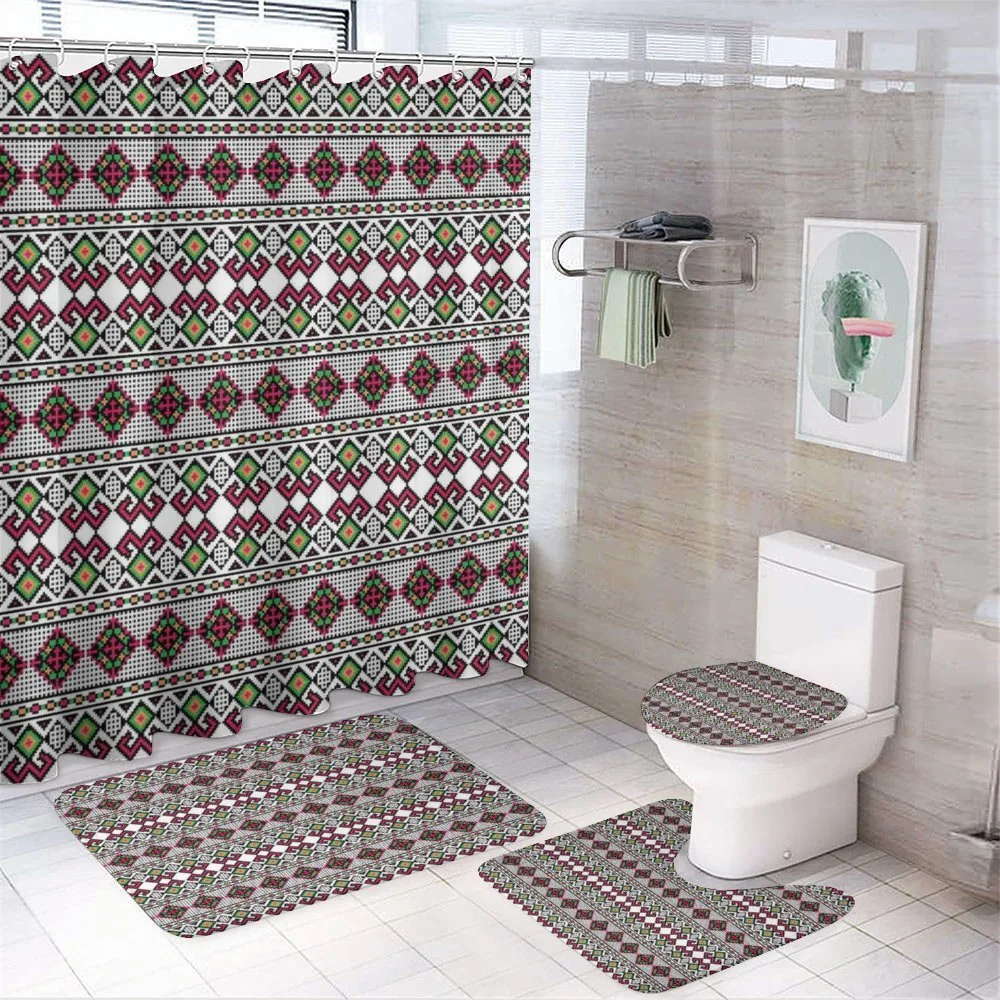 Ukrainian Traditional Art — 4-Piece Bathroom Set preview